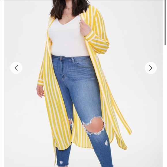 Striped Duster Cardigan - Picture 4 of 4